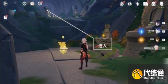 原神黑石湮落白石下副本宝箱位置