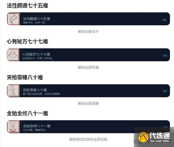 黑神话悟空全始全终八十一难成就怎么获得 全白金成就解锁方法