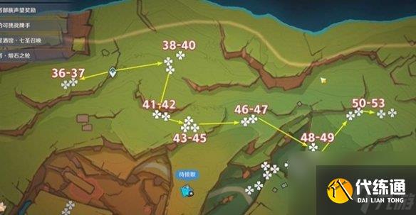 原神肉龙掌采集路线图