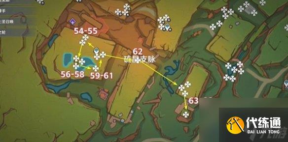 原神肉龙掌采集路线图