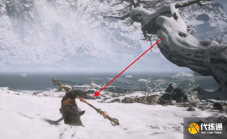 黑神话悟空小西天照鉴湖雪树下打坐蒲团寻找路线