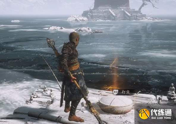 黑神话悟空小西天照鉴湖雪树下打坐蒲团寻找路线