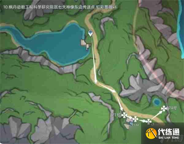 《原神》虹彩蔷薇采摘路线攻略