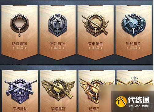 和平精英有几个段位-和平精英有几个段位详解