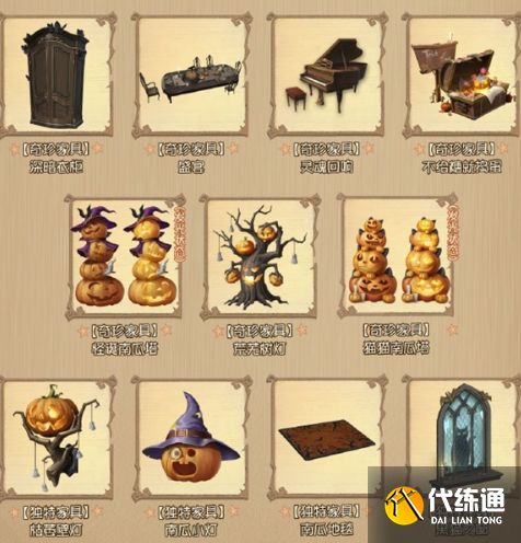 第五人格万圣节商城返场物品有哪些