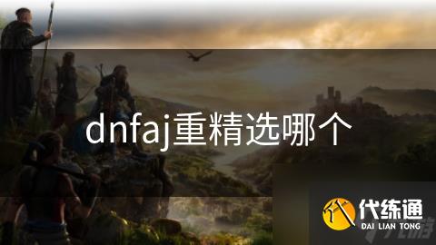 dnfaj重精选哪个