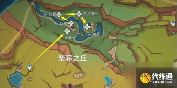 《原神》5.1版本灼灼彩菊采集路线推荐