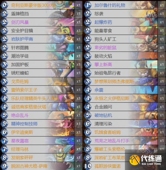 炉石传说标准40宇宙战卡组代码分享