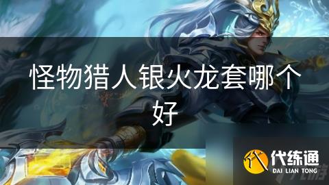 怪物猎人银火龙套哪个好