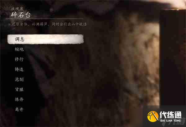 黑神话悟空碎石台谷壑前打坐点在什么位置 碎石台谷壑前打坐点位置分享