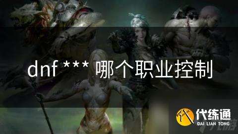 dnf *** 哪个职业控制