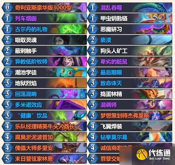 炉石传说标准40宇宙术构筑分享