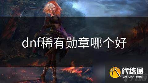 dnf稀有勋章哪个好