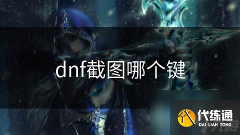 dnf截图哪个键
