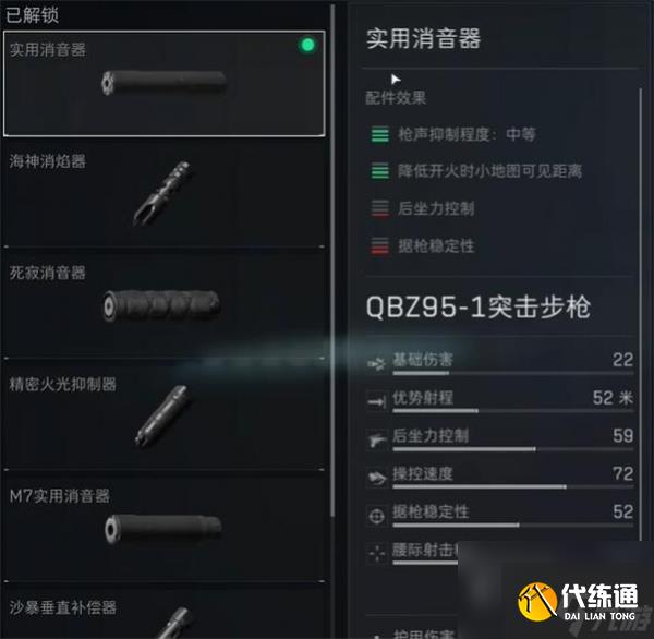 《三角洲行动》qbz95-1突击步枪配件推荐