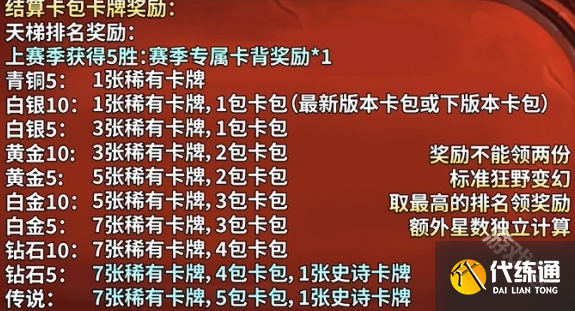 炉石传说月初段位继承规则介绍