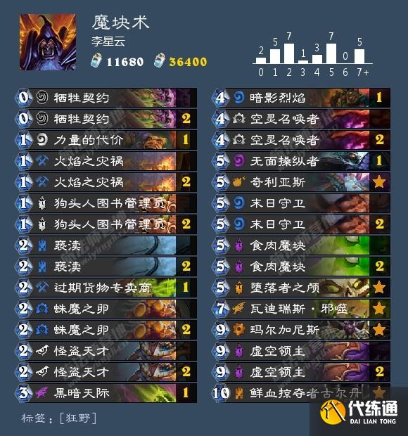 爐石傳說國服術(shù)士卡組推薦