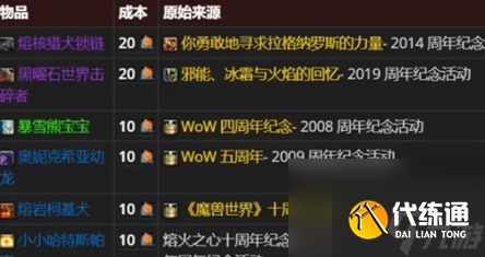 魔兽世界20周年青铜币一周获得数量介绍