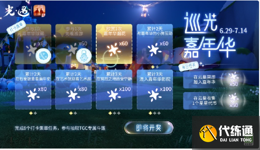 光遇五周年嘉年華全服進(jìn)度獎(jiǎng)勵(lì)一覽