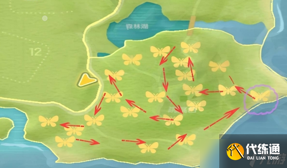 《心动小镇》金光宝石丽金龟捕捉路线攻略