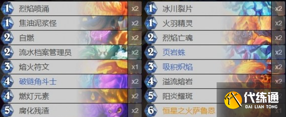 爐石傳說元素火法卡組怎么搭配