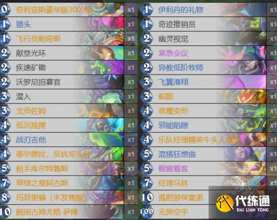 爐石傳說最新版本乘務員宇宙瞎卡組代碼分享