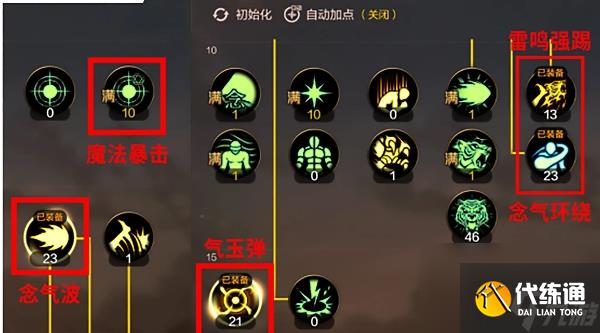 dnf手游气功师技能怎么加点