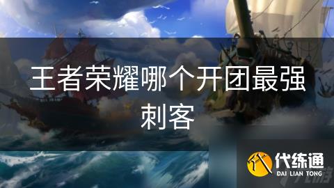 王者荣耀哪个开团最强刺客