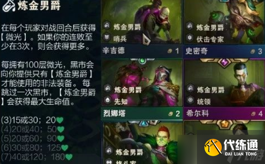 云頂之弈s13煉金男爵羈絆效果是什么