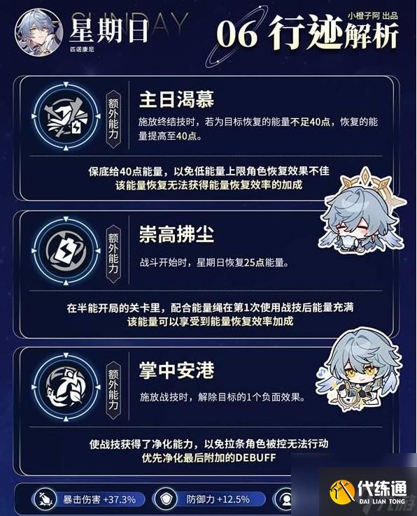 崩坏星穹铁道星期日怎样培养