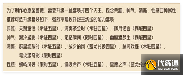 无限暖暖金蔷薇套装怎么做