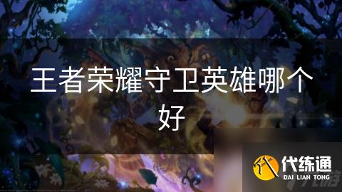 王者榮耀守衛(wèi)英雄哪個好