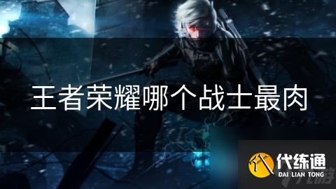 王者榮耀哪個戰士最肉