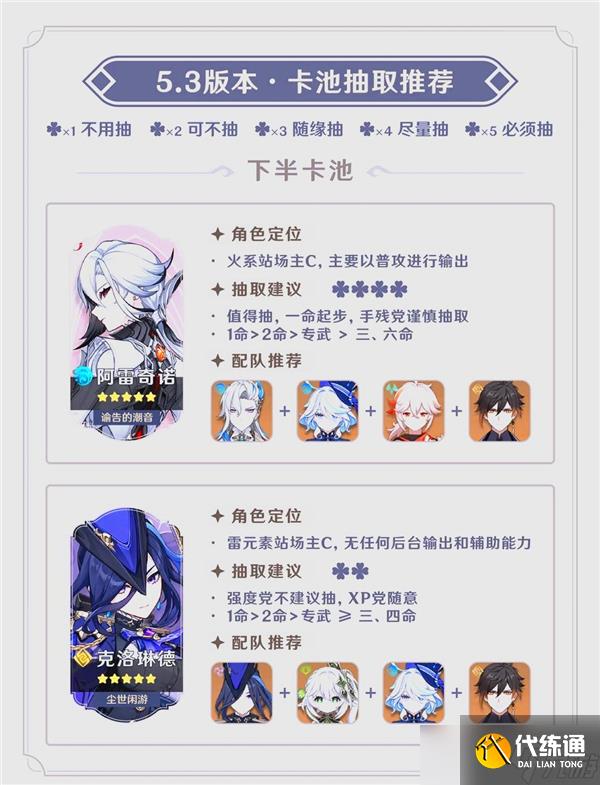 原神5.3卡池抽取建议-原神5.3卡池值不值得抽
