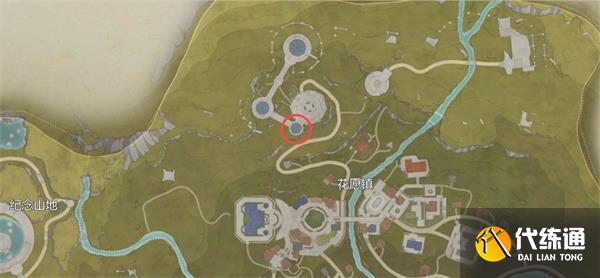 无限暖暖俯瞰花愿镇的奇想星位置分享