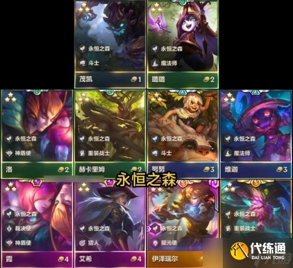 《云顶之弈》4.5版本所有英雄大全