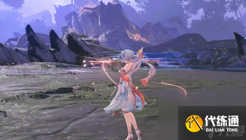 鸣潮今汐典藏套装桃夭灼灼特效展示