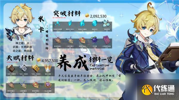 原神米卡怎么獲得 原神米卡培養材料全收集指南
