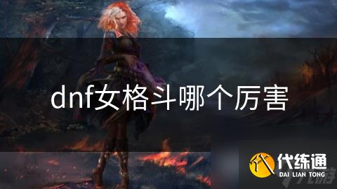 dnf女格斗哪个厉害