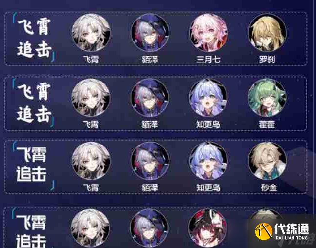 崩壞星穹鐵道貊澤追擊隊怎么搭配