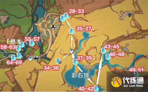 原神青蜜梅采集路線一覽