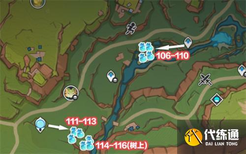 原神青蜜梅采集路線一覽