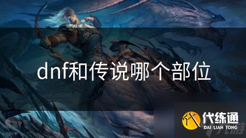 dnf和传说哪个部位