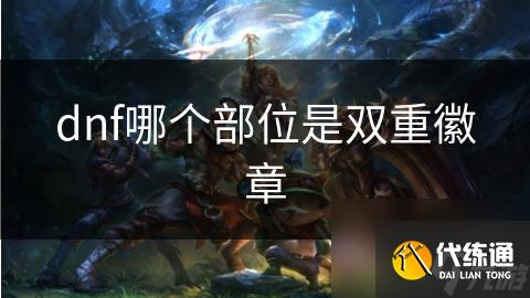 dnf哪个部位是双重徽章