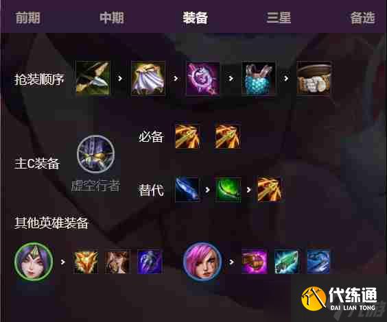 金铲铲之战虚空行者怎么出装 虚空行者出装搭配