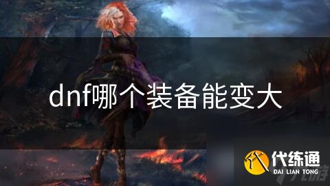 dnf哪个装备能变大