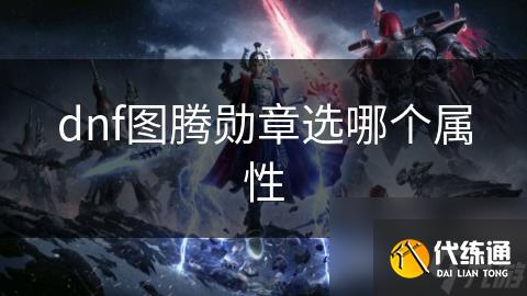 dnf图腾勋章选哪个属性