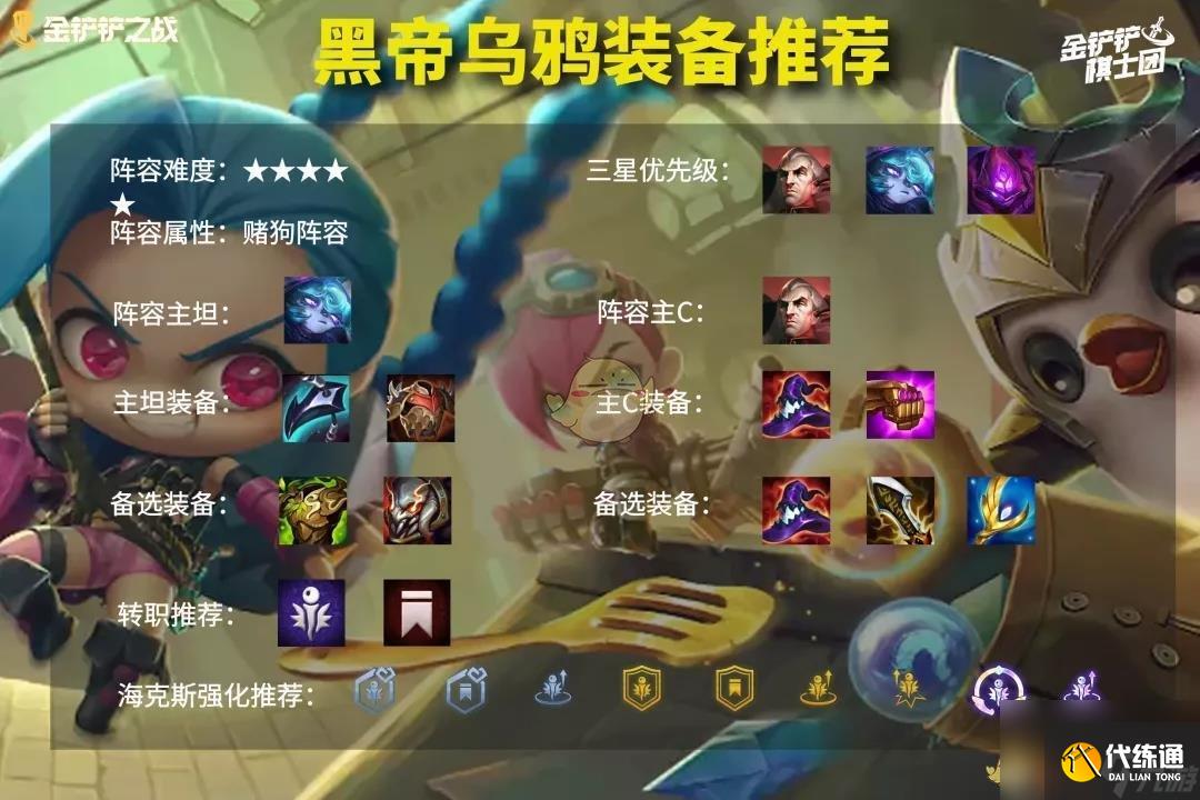 金铲铲之战帝国乌鸦装备搭配攻略