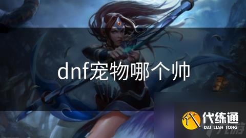 dnf宠物哪个帅