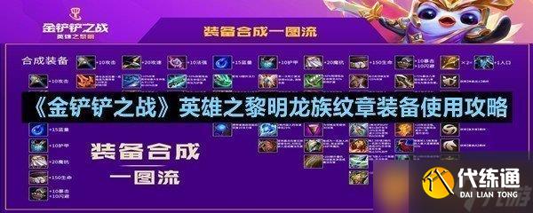 《金鏟鏟之戰》英雄之黎明龍族紋章裝備使用攻略